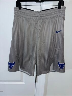 University of Buffalo Bulls, Nike gray online workout gym shorts no pockets